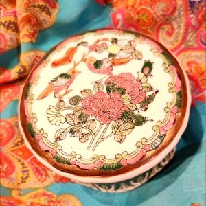 Vintage Asian dish jewelry holder